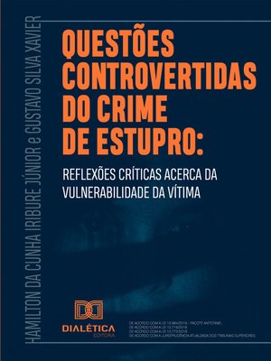 cover image of Questões controvertidas do crime de estupro